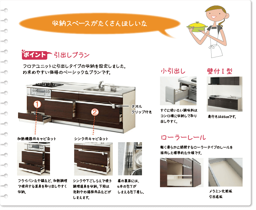 キッチン群馬 オススメ！ 収納スペースが多い！