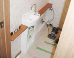 手洗い器・カウンター設置